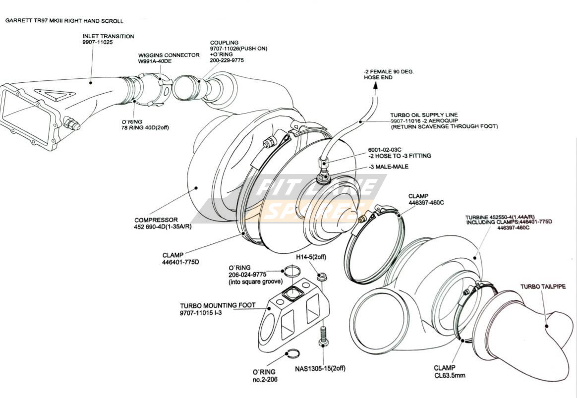 B99/07 ILMOR TURBO Diagram